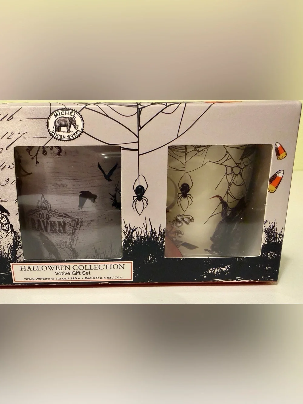 NWT Michel Design Works Halloween/Fall Votive Candle Gift Set 3 Pk Autumn Soy